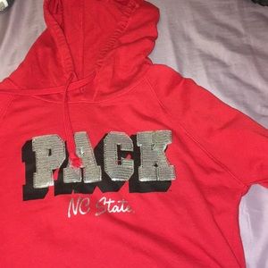 NC State Glitter Hoodie